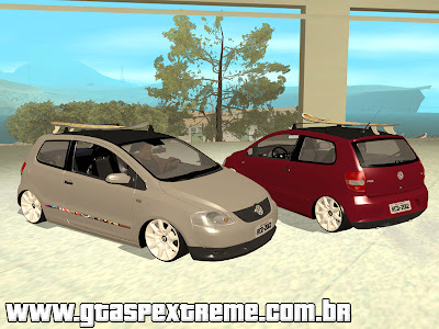 Volkswagen Fox na Fixa + Prancha Surf para GTA San Andreas